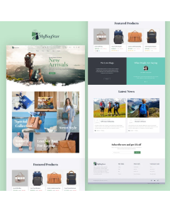 Bag Shop Website Design