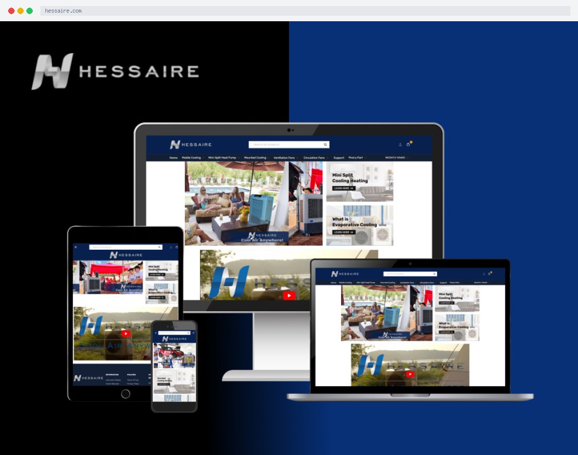 Hessaire Products project screenshot